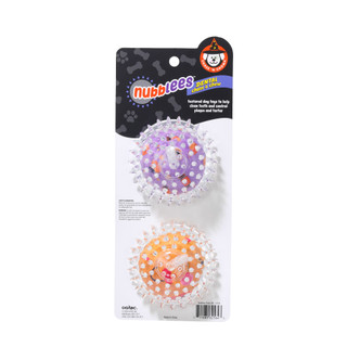 Thumbnail 2: CHASE N CHOMP 2 Pk Dental Chase & Chew Dog Toy Balls  