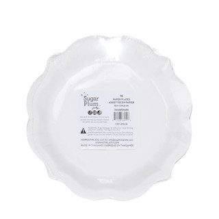 Thumbnail 2: Sugar Plum Party 16 Pk Harvest Print Paper Plates  