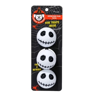 Thumbnail 1: CHASE N CHOMP 3 Pk Halloween Dog Toy balls  