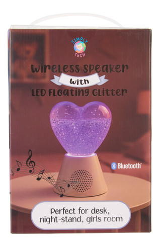 Thumbnail 2: SIMPLY TECH Wireless Speaker with LED Floating Glitter Night Light 