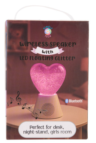 Thumbnail 2: SIMPLY TECH Wireless Speaker with LED Floating Glitter Night Light 