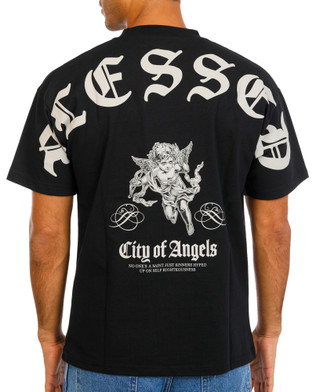 Thumbnail 1: Jaqwin Men's City of Angels Blessed Heavy Weight Tee 