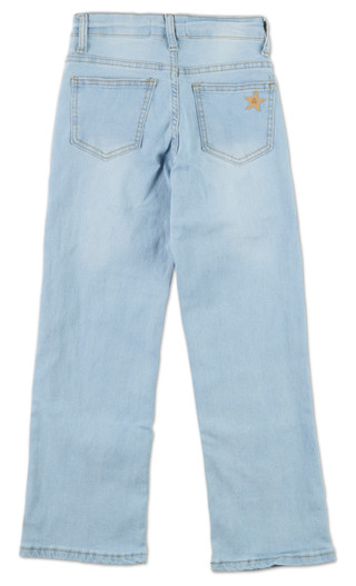 Thumbnail 2: Celebrity Ace Girls 5 Pocket Cherry Print Straight Leg Jeans with Keychain 