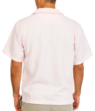 Thumbnail 3: Malibu by Drill Clothing Co. Men's Crochet Linen Button Down Shirt 
