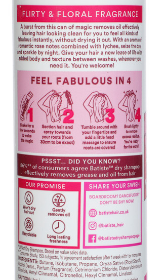 Thumbnail 2: BATISTE 6.8 oz Flirty Floral Dry Shampoo 