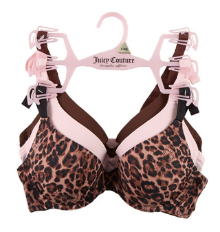 Thumbnail 1: Juicy Couture Women's 3 Pk Underwire Bras 