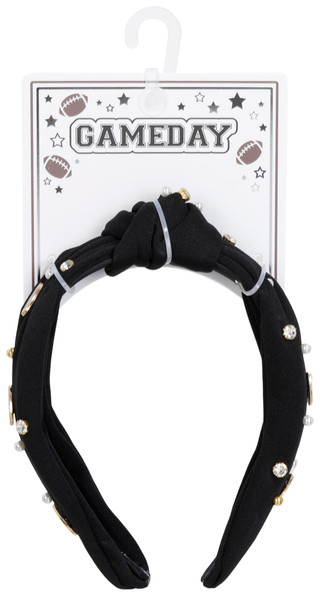 Thumbnail 1: Fantasia Accessories Football Rhinestone Headband 