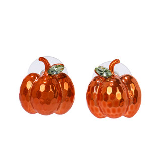 Thumbnail 1: Betsey Johnson Pumpkin Stud Earrings 