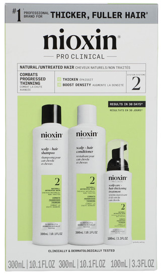 Thumbnail 1: Nioxin 3 Pk System 2 For Natural & Untreated Hair Kit  