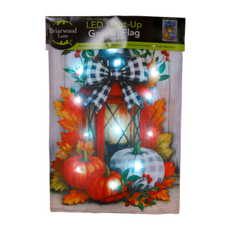 Thumbnail 1: Briarwood Lane 12 in LED Light Up Harvest Garden Flag 