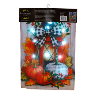Thumbnail 3: Briarwood Lane 12 in LED Light Up Harvest Garden Flag 