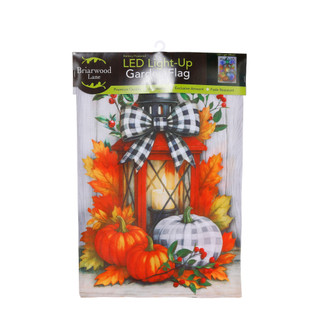 Thumbnail 4: Briarwood Lane 12 in LED Light Up Harvest Garden Flag 