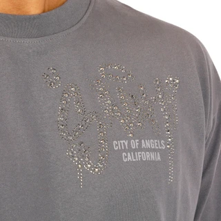 Thumbnail 2: Jaqwin Men's City of Angels Rhinestone Saint Heavy Weight Tee 