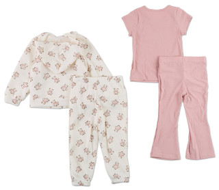 Thumbnail 2: Nannette Toddler Girls 4 Pc Pants Set  