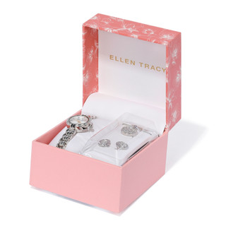 Thumbnail 2: Ellen Tracy Women's 4 Pc Watch & Jewelry Set 
