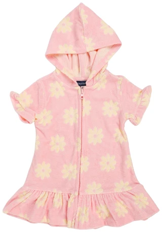 Thumbnail 1: Andy & Evan Baby Girls Zip-Up Cover Up  