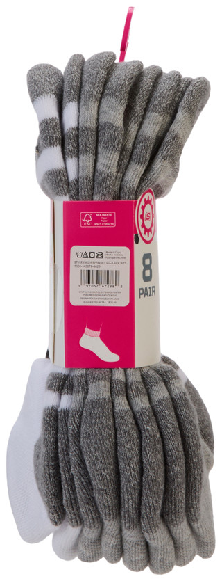 Thumbnail 3: SKECHERS WORK Women's 8 Pk Quarter Crew Socks 