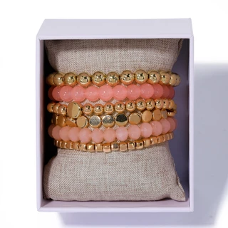Thumbnail 1: Nicole Miller Stacked Beaded Bracelet 