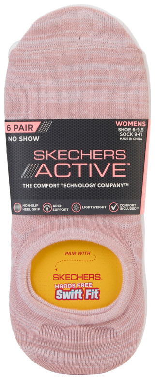 Thumbnail 1: Skechers Women's 6 Pk Active No Show Socks 