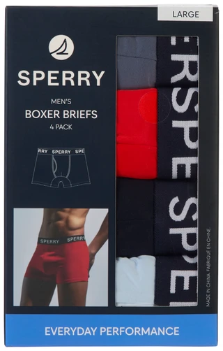 Thumbnail 1: Sperry Men's 4 Pk Everyday Performance Boxer Briefs 