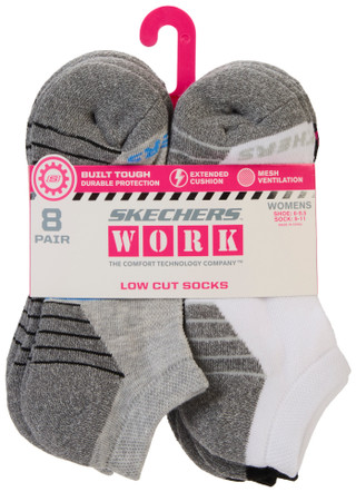 Thumbnail 1: SKECHERS WORK Women's 8 Pk Low Cut Socks 