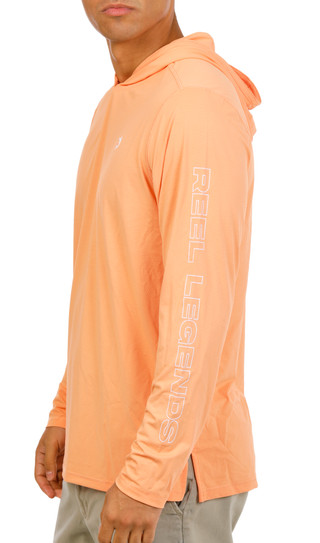 Thumbnail 2: REEL LEGENDS Men's Long Sleeve Performance Hooded Tee 