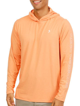Thumbnail 1: REEL LEGENDS Men's Long Sleeve Performance Hooded Tee 