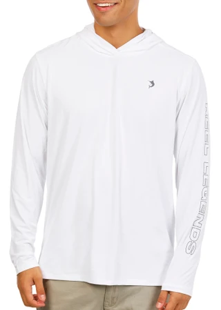 Thumbnail 1: REEL LEGENDS Men's Long Sleeve Performance Hooded Tee 