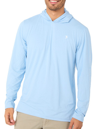 Thumbnail 2: REEL LEGENDS Men's Long Sleeve Performance Hooded Tee 