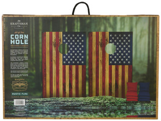 Thumbnail 2: Kraftsman Rustic Americana Cornhole Set 