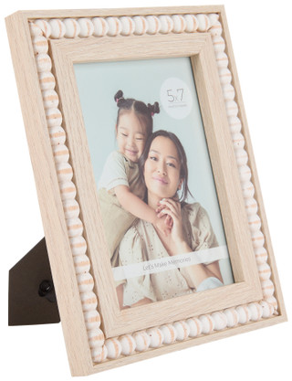 Thumbnail 1: 5x7 Natural Bead Photo Frame 