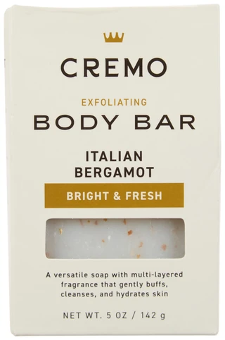 Thumbnail 1: CREMO 5 oz Italian Bergamot Exfoliating Body Bar 