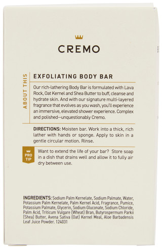 Thumbnail 2: CREMO 5 oz Italian Bergamot Exfoliating Body Bar 