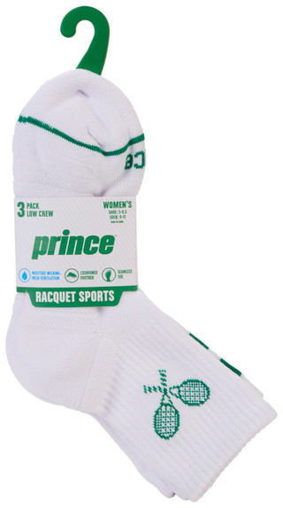 Thumbnail 1: Prince Women's 3 Pk Low Crew Socks 