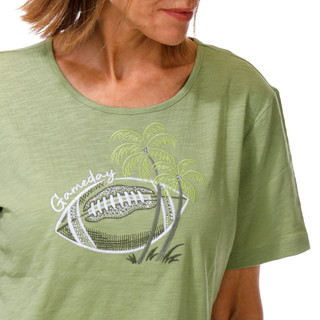 Thumbnail 6: Coral Bay Women's Embellished & Embroidered Crew Tee 