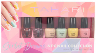 Thumbnail 1: Tahari 6 Pc Sorbet Dreams Nail Collection Set 