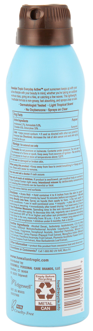 Thumbnail 2: Hawaiian Tropic 6 oz Everyday Active Sport SPF 50 Sunscreen Spray 