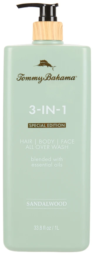 Thumbnail 1: TOMMY BAHAMA 33.8 oz 3-in-1 All Over Sandalwood Wash w/ Essential Oils 