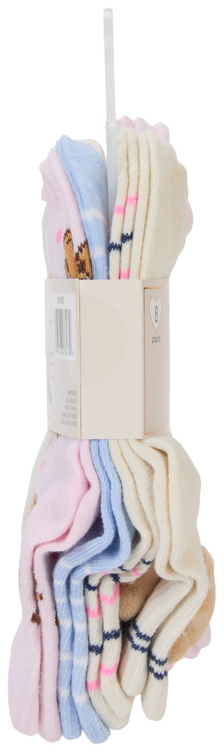 Thumbnail 3: Dream Pink Girls 8 Pk Mid Crew Socks 