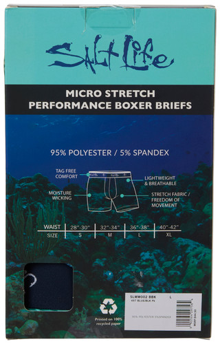 Thumbnail 3: Salt Life Men's 4 Pk Micro Stretch Performance Boxer Briefs 