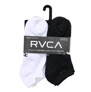 Thumbnail 1: RVCA Men's 6 Pk Half Cushion Low Cut Socks 