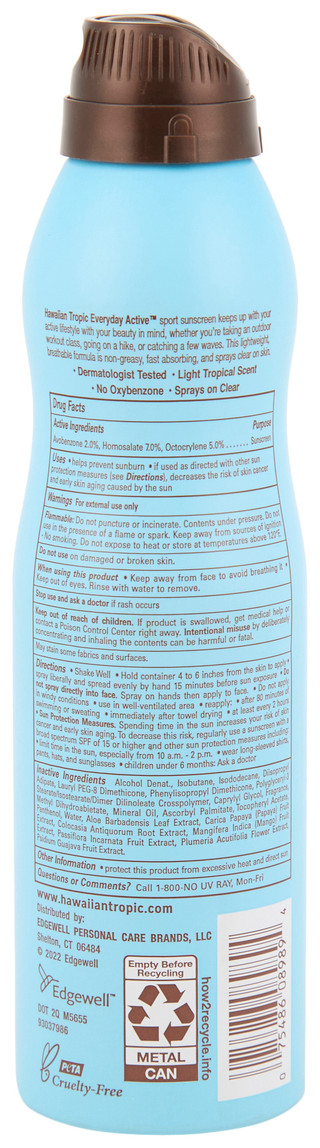 Thumbnail 2: Hawaiian Tropic 6 oz Everyday Active SPF 30 Sport Sunscreen Spray 