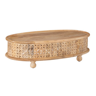 Thumbnail 1: Linon Linon Inora Oval Coffee Table 