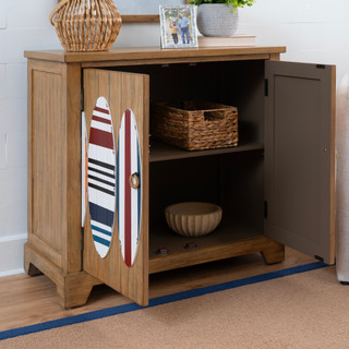 Thumbnail 8: Linon Linon Keala 2 Door  32 in. Storage Accent Cabinet 