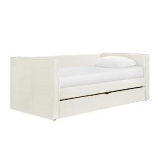 Thumbnail 1: Linon Linon Lillibeth Upholstered Daybed with Trundle 