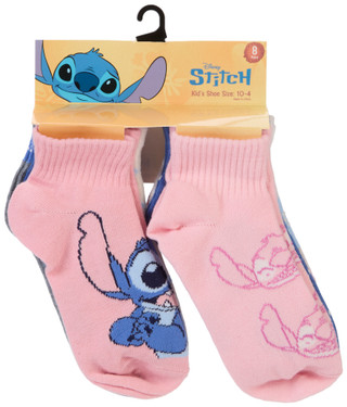 Thumbnail 1: Disney Girls 8 Pk Stitch Ankle Socks 