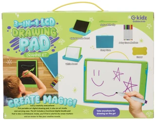 Thumbnail 2: G Kidz 3-In-1 LCD Drawing Pad 