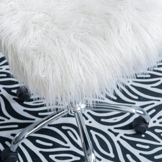 Thumbnail 4: Linon Linon Langford Faux Fur Task Chair 