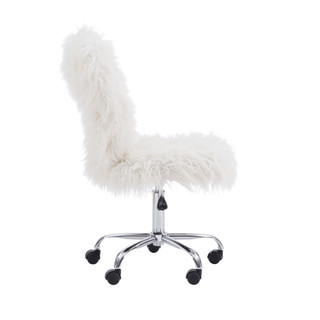 Thumbnail 6: Linon Linon Langford Faux Fur Task Chair 