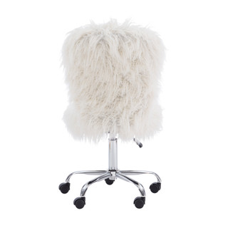 Thumbnail 8: Linon Linon Langford Faux Fur Task Chair 